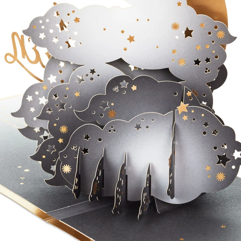 Hallmark Crescent Moon 3-D Pop-Up Halloween Card 5 Hallmark Crescent Moon 3-D Pop-Up Halloween Card - Image 5