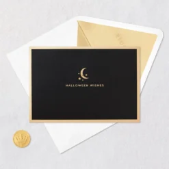 Hallmark Crescent Moon 3-D Pop-Up Halloween Card 15 Hallmark Crescent Moon 3-D Pop-Up Halloween Card -Gift Wrap Store Crescent Moon and Bats 3D PopUp Halloween Card 1299IEH3001 06