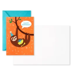 Hallmark Cute Animals Assorted Blank Kids Birthday Cards, Pack Of 48 -Gift Wrap Store Cute Animals Birthday Cards Assortment Pack 5STZ1032 07
