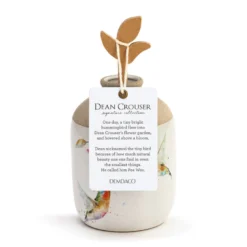 Demdaco Hummingbirds In Flight Ceramic Vase 5 Demdaco Hummingbirds In Flight Ceramic Vase -Gift Wrap Store Dean Crouser Hummingbirds in Flight Ceramic Vase 1004610165 03