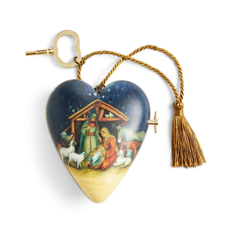 Demdaco O Holy Night Musical Art Heart With Stand 1 Demdaco O Holy Night Musical Art Heart With Stand