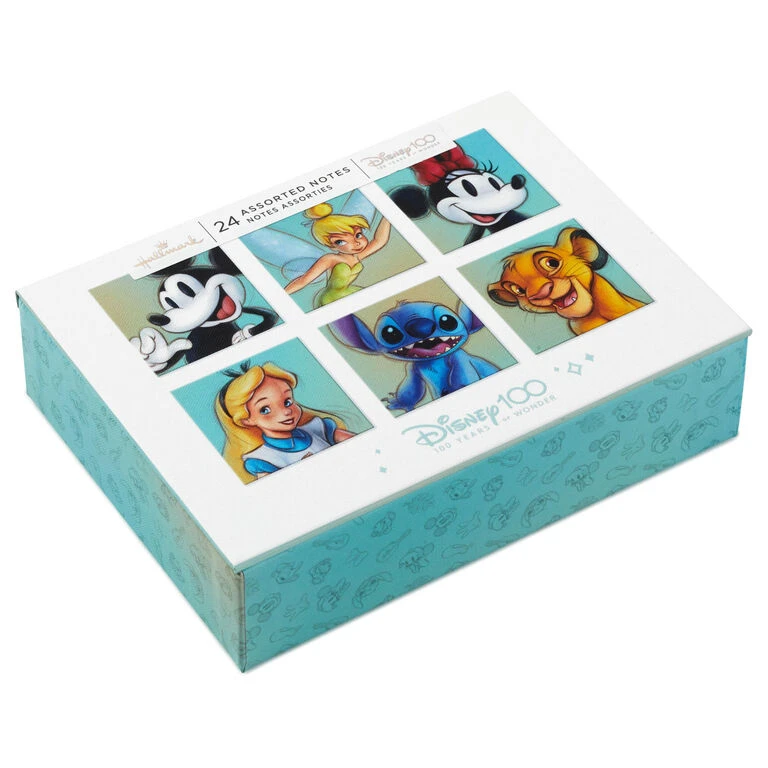 Hallmark Disney 100th Anniversary Boxed Blank Note Cards Assortment, Pack Of 24 1 Hallmark Disney 100th Anniversary Boxed Blank Note Cards Assortment, Pack Of 24