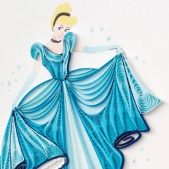 Hallmark Disney Princess Cinderella You Sparkle Quilled Paper Handmade Card -Gift Wrap Store Disney Cinderella Quilled Paper Handmade Card for Her 1299LAD2856 04