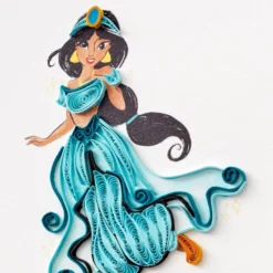 Hallmark Disney Princess Jasmine Magical Day Quilled Paper Handmade Card -Gift Wrap Store Disney Jasmine Quilled Paper Handmade Card for Her 1299LAD2857 04