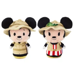 Hallmark Itty Bittys® Walt Disney World 50th Anniversary Jungle Cruise Mickey And Minnie Plush, Set Of 3 -Gift Wrap Store Disney Jungle Cruise Boat Mickey and Minnie itty bittys 1KDD2118 03
