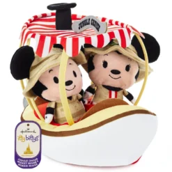 Hallmark Itty Bittys® Walt Disney World 50th Anniversary Jungle Cruise Mickey And Minnie Plush, Set Of 3 -Gift Wrap Store Disney Jungle Cruise Boat Mickey and Minnie itty bittys 1KDD2118 05