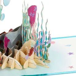 Hallmark Disney The Little Mermaid Wishing You Happiness 3D Pop-Up Card 14 Hallmark Disney The Little Mermaid Wishing You Happiness 3D Pop-Up Card -Gift Wrap Store Disney The Little Mermaid Ariel 3D PopUp Card for Her 1499LAD2902 05