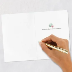 Hallmark Disney The Little Mermaid Ariel Happy Wish Quilled Paper Handmade Card -Gift Wrap Store Disney The Little Mermaid Ariel Quilled Paper Card 1299LAD2858 06