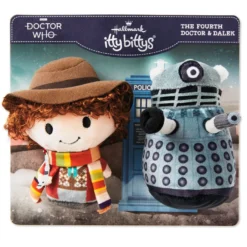 Hallmark Itty Bittys® Doctor Who The Fourth Doctor And Dalek Plush, Set Of 2 -Gift Wrap Store Doctor Who Fourth Doctor and Dalek Plush itty bittys 1KDD2078 03