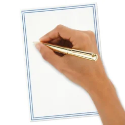 Hallmark Double Blue Border Stationery Set, Box Of 20 -Gift Wrap Store Double Blue Border Stationery Set 1499STN1136 04