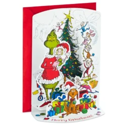 Hallmark Dr. Seuss™ How The Grinch Stole Christmas! 3D Pop-Up Boxed Christmas Cards, Pack Of 8