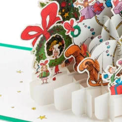 Hallmark Dr. Seuss™ How The Grinch Stole Christmas!™ Wreath 3D Pop-Up Christmas Card -Gift Wrap Store Dr. Seuss Grinch 3D PopUp Christmas Card 1499IXC7132 03