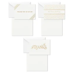 Hallmark Elegant Dimensions Boxed Blank Thank-You Notes Assortment, Pack Of 120 -Gift Wrap Store Elegant Dimensions Assorted Boxed ThankYou Cards 5STZ1161 03