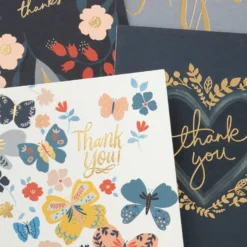 Hallmark Elegant Florals Boxed Blank Thank-You Notes Assortment, Pack Of 48 8 Hallmark Elegant Florals Boxed Blank Thank-You Notes Assortment, Pack Of 48 -Gift Wrap Store Elegant Florals Assorted Boxed ThankYou Cards 5STZ1169 03