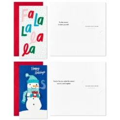 Hallmark Colorful And Casual Money-Holder Boxed Christmas Cards Assortment, Pack Of 36 -Gift Wrap Store Festive Assorted MoneyHolder Boxed Christmas Cards 5CZE2139 03