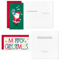 Hallmark Colorful And Casual Money-Holder Boxed Christmas Cards Assortment, Pack Of 36 -Gift Wrap Store Festive Assorted MoneyHolder Boxed Christmas Cards 5CZE2139 05