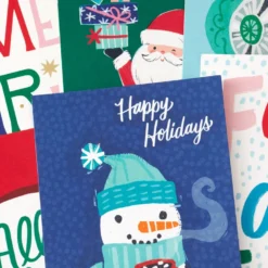Hallmark Colorful And Casual Money-Holder Boxed Christmas Cards Assortment, Pack Of 36 -Gift Wrap Store Festive Assorted MoneyHolder Boxed Christmas Cards 5CZE2139 06