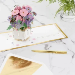 Hallmark Love And Appreciation Flower Bouquet 3D Pop-Up Love Card -Gift Wrap Store Flower Bouquet 3D PopUp Love Card 1299LAD2838 06