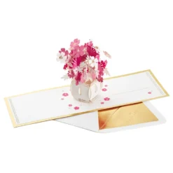 Hallmark Happy Thoughts Flower Bouquet 3D Pop-Up Thinking Of You Card -Gift Wrap Store Flower Bouquet 3D PopUp Thinking of You Card 1299LAD9644 04