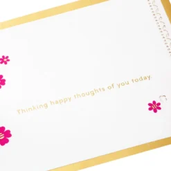 Hallmark Happy Thoughts Flower Bouquet 3D Pop-Up Thinking Of You Card -Gift Wrap Store Flower Bouquet 3D PopUp Thinking of You Card 1299LAD9644 05