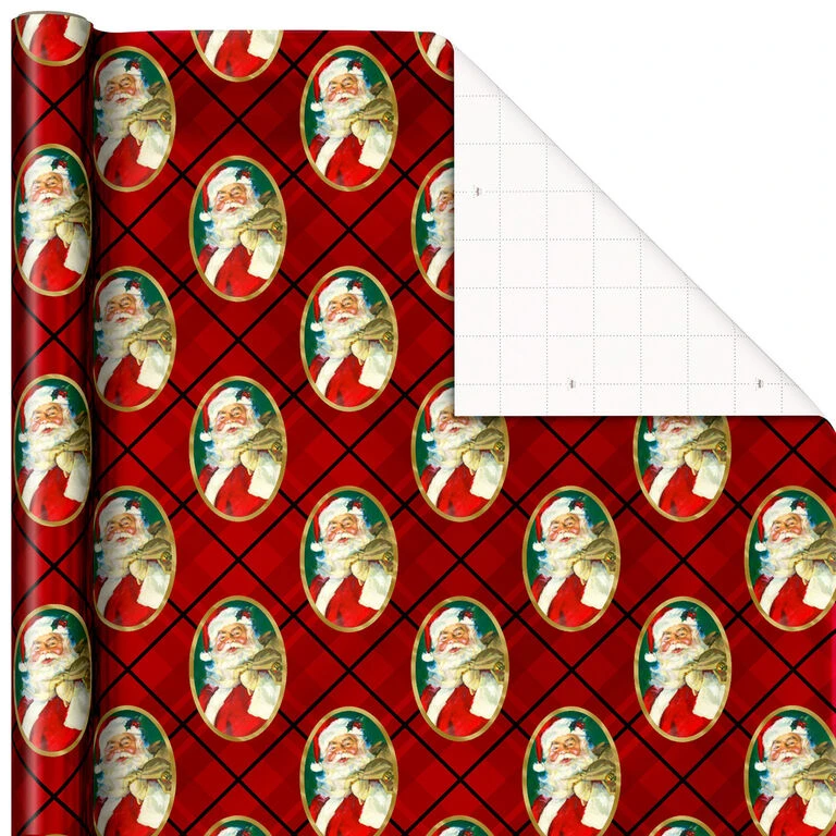Hallmark Traditional 3-Pack Foil Christmas Wrapping Paper Assortment, 60 Sq. Ft. 4 Hallmark Traditional 3-Pack Foil Christmas Wrapping Paper Assortment, 60 Sq. Ft. - Image 4