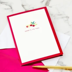 Hallmark Here's To You Cocktail Toast 3D Pop-Up Card 16 Hallmark Here's To You Cocktail Toast 3D Pop-Up Card -Gift Wrap Store Fruit Cocktail Drinks Celebration 3D PopUp Card for Her 1299LAD2897 07