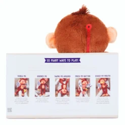 Hallmark Goin' Bananas Monkey Singing Stuffed Animal, 12" 9 Hallmark Goin' Bananas Monkey Singing Stuffed Animal, 12" -Gift Wrap Store Goin Bananas Interactive Monkey Stuffed Animal With Sound 1PSB2187 05