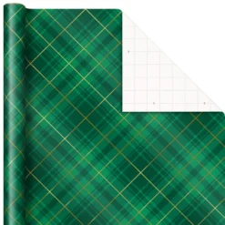 Hallmark Gold And Green 3-Pack Christmas Wrapping Paper Assortment, 120 Sq. Ft. 12 Hallmark Gold And Green 3-Pack Christmas Wrapping Paper Assortment, 120 Sq. Ft. -Gift Wrap Store Gold and Green Assortment Christmas Gift Wrap 5JXW1204 06