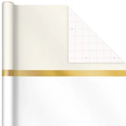 Hallmark Gold And White 6-Pack Holiday Wrapping Paper Assortment, 180 Sq. Ft. -Gift Wrap Store Gold and White Christmas Wrapping Paper Assortment 5JXW1086 08