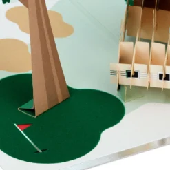 Hallmark Hope Your Day Is Good To A Tee Golf 3D Pop-Up Card -Gift Wrap Store Golf Cart Pun Good Day 3D PopUp Card 5RZH1304 05