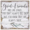 Good Friends Petite Pallet 8" Wood Quote Sign