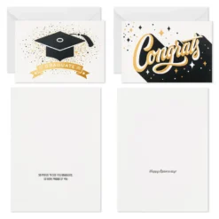 Hallmark Confetti Celebration Assorted Graduation Cards, Pack Of 36 10 Hallmark Confetti Celebration Assorted Graduation Cards, Pack Of 36 -Gift Wrap Store Grad Caps Confetti Graduation Cards Assortment 5GEY1003 04