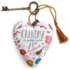 Grandma Art Heart Sculpture, 4"