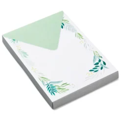 Hallmark Fern Border Stationery Set, 20 Sheets