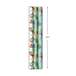 Hallmark Dr. Seuss™ Grinch 3-Pack Christmas Wrapping Paper Assortment, 105 Sq. Ft. -Gift Wrap Store Grinch 3Pack Christmas Wrapping Paper 5JXW1211 04