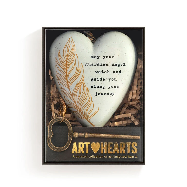 Demdaco Guardian Angel Art Heart With Key Stand 4 Demdaco Guardian Angel Art Heart With Key Stand - Image 4
