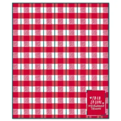 Hallmark Channel Fa-La-La-Love Plaid Blanket, 50x60 -Gift Wrap Store Hallmark Channel FaLaLaLove Plaid Blanket 1XKT3520 04
