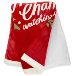 Hallmark Channel Red Oversized Blanket, 60x80 -Gift Wrap Store Hallmark Channel FamilySized Blanket 1XKT3505 03