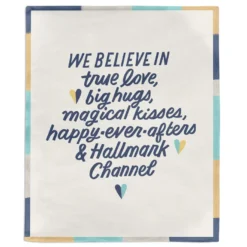 Hallmark Channel We Believe Blanket, 50x60 5 Hallmark Channel We Believe Blanket, 50x60 -Gift Wrap Store Hallmark Channel We Believe Fleece Blanket 1HKC2300 02