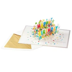 Hallmark Happy Birthday Cake 3D Pop-Up Birthday Card -Gift Wrap Store Happy Birthday Cake 3D PopUp Birthday Card 1299LAD8650 02