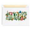 Hallmark Floral Happy Quilled Paper Handmade Birthday Card