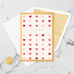 Hallmark Love You More 3D Pop-Up Love Card -Gift Wrap Store Heart Pattern 3D PopUp Love Card 1299IAV5835 04