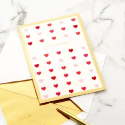 Hallmark Love You More 3D Pop-Up Love Card -Gift Wrap Store Heart Pattern 3D PopUp Love Card 1299IAV5835 05