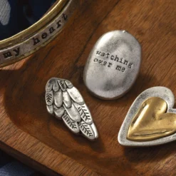 Demdaco Guardian Angel Heart Token -Gift Wrap Store Heart Pocket Token 1008100033 04