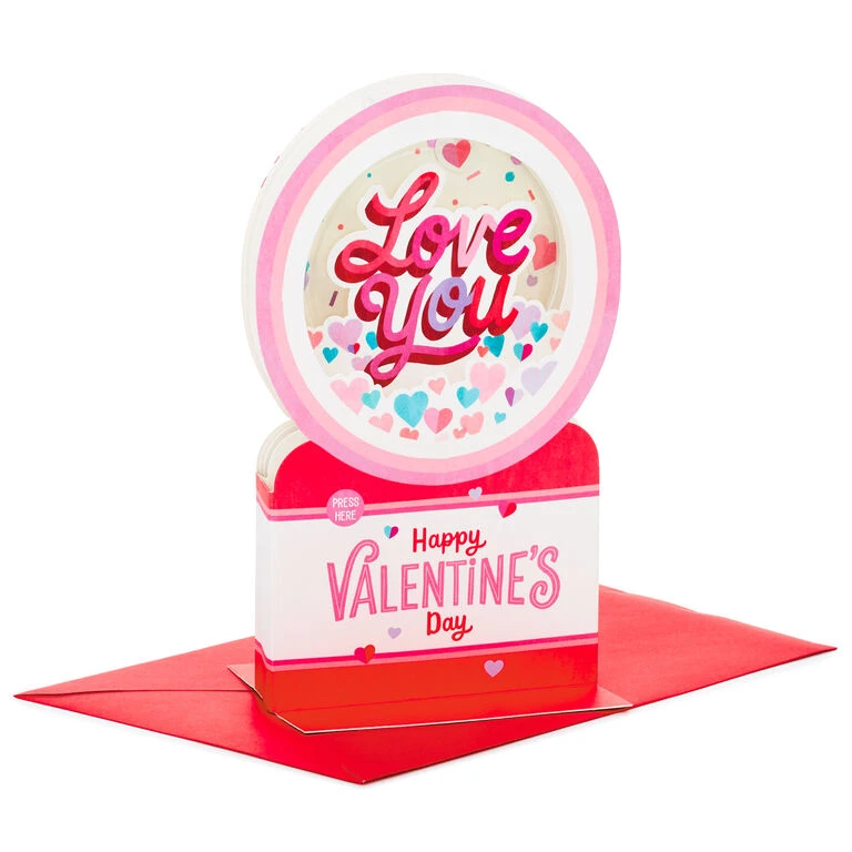 Hallmark All My Love Snow Globe Musical 3D Pop-Up Valentine's Day Card With Motion 1 Hallmark All My Love Snow Globe Musical 3D Pop-Up Valentine's Day Card With Motion