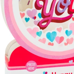 Hallmark All My Love Snow Globe Musical 3D Pop-Up Valentine's Day Card With Motion 11 Hallmark All My Love Snow Globe Musical 3D Pop-Up Valentine's Day Card With Motion -Gift Wrap Store Hearts Snow Globe 3D PopUp Music Motion Valentines Day Card 1299VAY9986 04