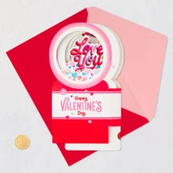Hallmark All My Love Snow Globe Musical 3D Pop-Up Valentine's Day Card With Motion 12 Hallmark All My Love Snow Globe Musical 3D Pop-Up Valentine's Day Card With Motion -Gift Wrap Store Hearts Snow Globe 3D PopUp Music Motion Valentines Day Card 1299VAY9986 05