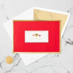 Hallmark All My Love Hearts 3D Pop-Up Love Card -Gift Wrap Store I Love You Hearts 3D PopUp Love Card 1299LAD2889 04