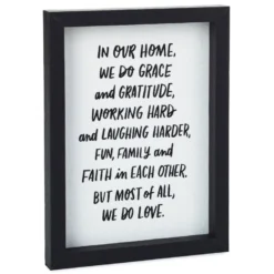 Hallmark In Our Home Framed Quote Sign, 6x8