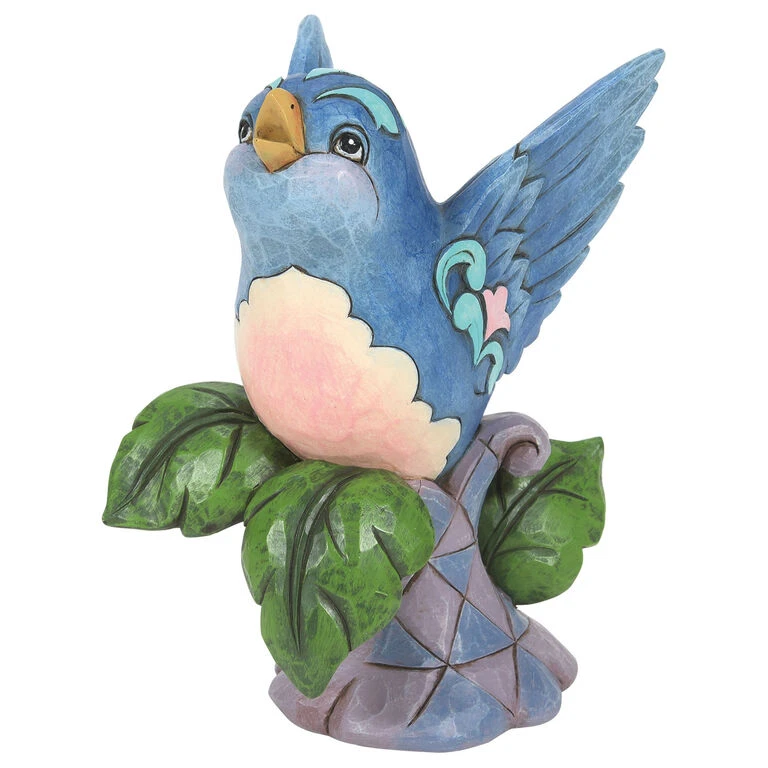 Enesco Jim Shore Bluebird On Branch Figurine, 5.25" 1 Enesco Jim Shore Bluebird On Branch Figurine, 5.25"